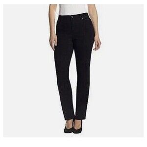 Gloria Vanderbilt Amanda The Original Slimming Jeans Black 16 Average NWT